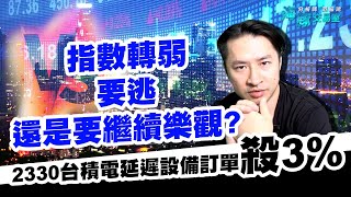 2330台積電延遲設備訂單殺3%，指數轉弱要逃還是要繼續樂觀?【直播回看】 (圖)
