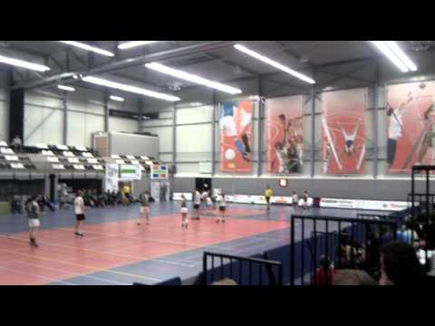 Het eerste doelpunt van DVO in de Lotto Korfballeague