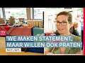 Boerenprotest bij provinciehuis: Geen trekkers, maar lekkers | RTV Drenthe
