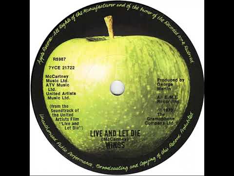 UK New Entry 1973 (113) Wings - Live And Let Die