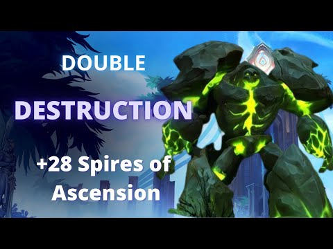 Shadowlands 9.2 Destruction Warlock Spires of Ascension +28
