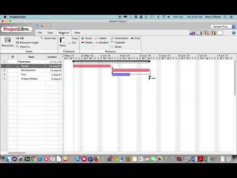 Sourceforge Gantt Chart