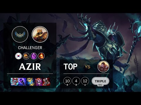 Azir Top vs Jayce - KR Challenger Patch 12.5