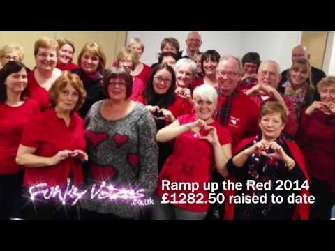 Funky Voices for British Heart Foundation - Ramp up the Red 2014 - Stayin Alive
