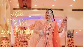 Best Cinematic Wedding Song II Rishabh u0026 Anamika II North Indian II Frame Fitoor II By Akshay Ban.