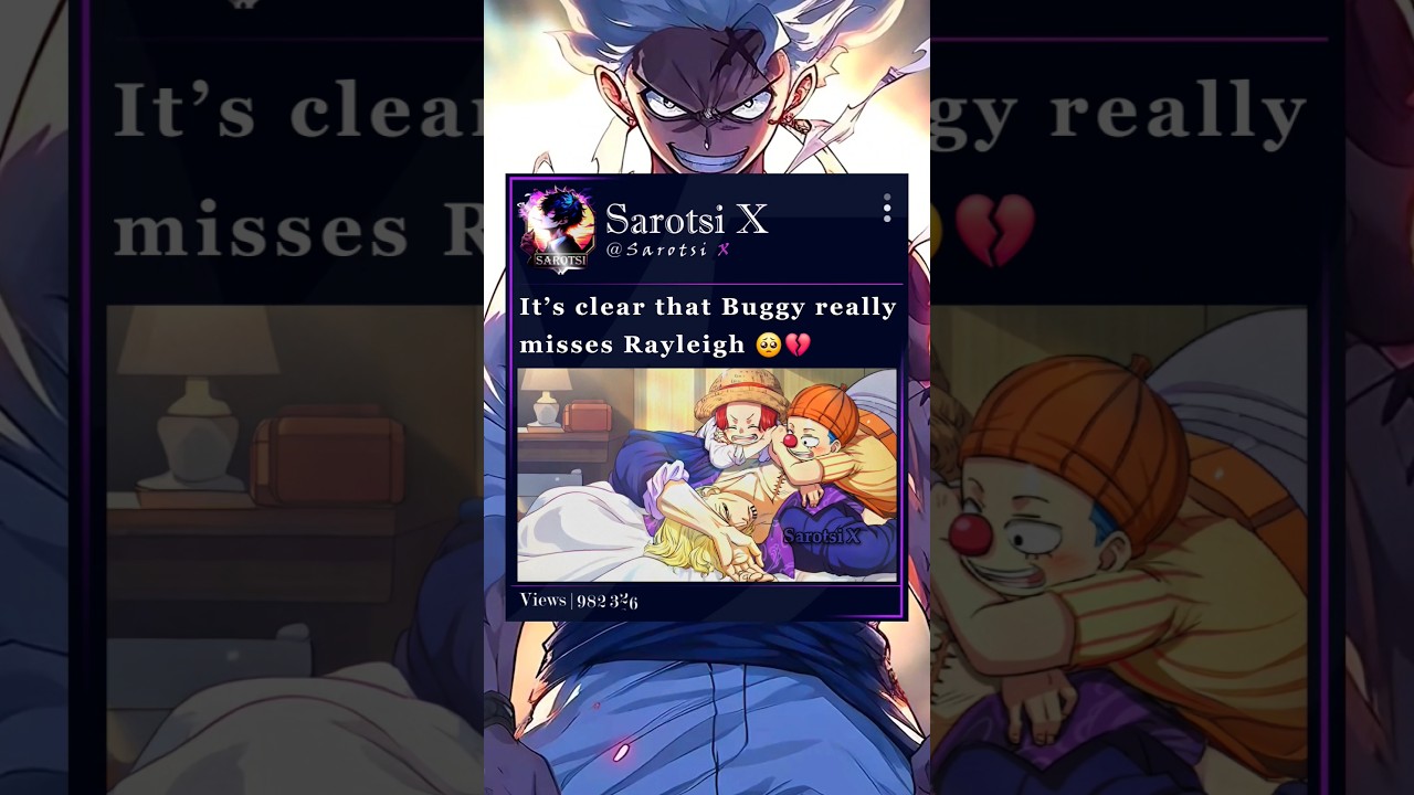 Buggy really misses Rayleigh #buggy #rayleigh #shanks #roger #onepiece