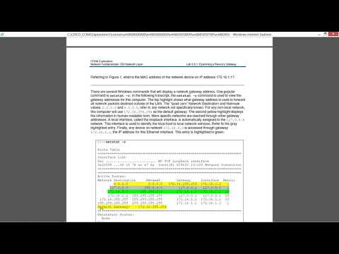 Cisco - Cisco Packet Tracer Activity 5.5.1 Explaination Part 1