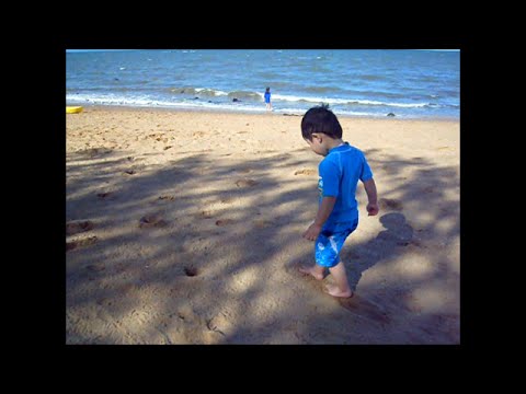 120406 Eamon Walking on the Beach