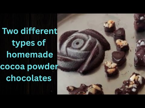 Two different types of homemade Cocoa powder chocolates ||sailaja sailu