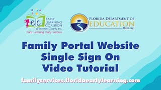 FDLOE Updated Single Sign On Family Portal Website Tutorial (May 2025)