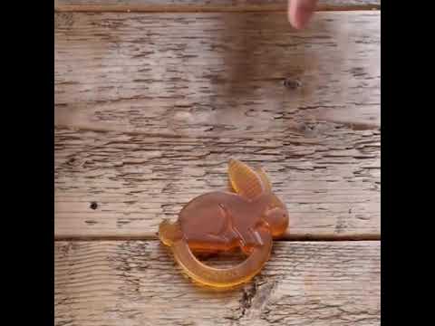 Boo the Bunny natural rubber eco-friendly teething toy