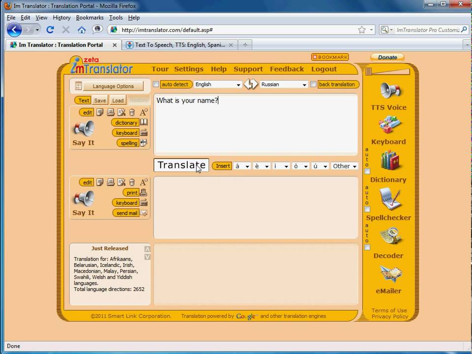 ImTranslator Portal: How to use the translator