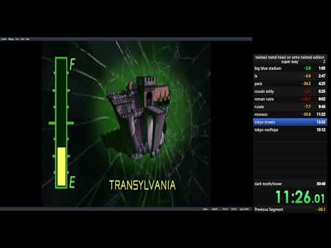 twisted metal head on speedrun (super easy) darktooth 20:03.40