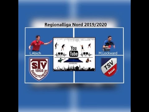 Tischtennis Regionalliga 19/20, Leon Abich (TSV Bargetheide) vs. M.Lockward(TSV Sasel), Top Sport!
