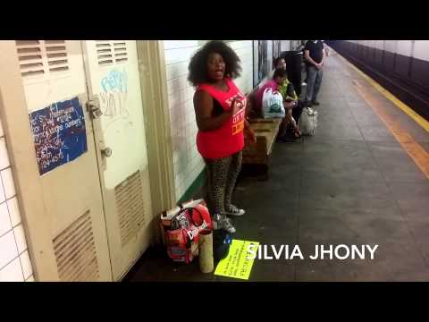 #silviajhony#arethafranklin#BEST LIVE NYC SUBWAY COVER OF NATURAL WOMAN BY VIRAL STAR SILVIA JHONY
