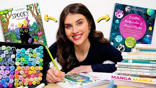 COZY COLORING VLOG: Finishing Pages, Browsing Art Books & Answering YOUR Coloring Questions 🌈✨