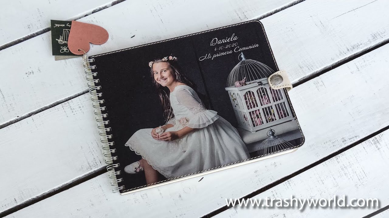 Libros de firmas de comunión personalizados con fotos - Trashyworld.com