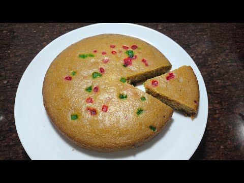 Suji Cake | eggless suji Rava tutti frutti Cake | without oven by Cook with shabina 