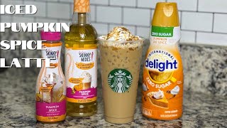 🥤 Healthy Pumpkin Spice Latte Recipe | High Protein Starbucks Dupe | Bariatric Friendly