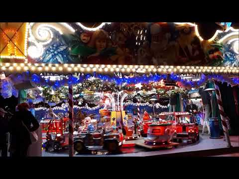 Kinderkarussell "Sternschnuppenkarussell" - Laux @ Wiesbadener Weihnachtsmarkt 2019 (Offride)