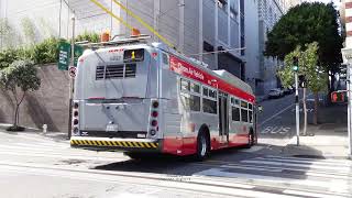 Trolleybuses (Trackless Trolleys) in San Francisco, USA 2022