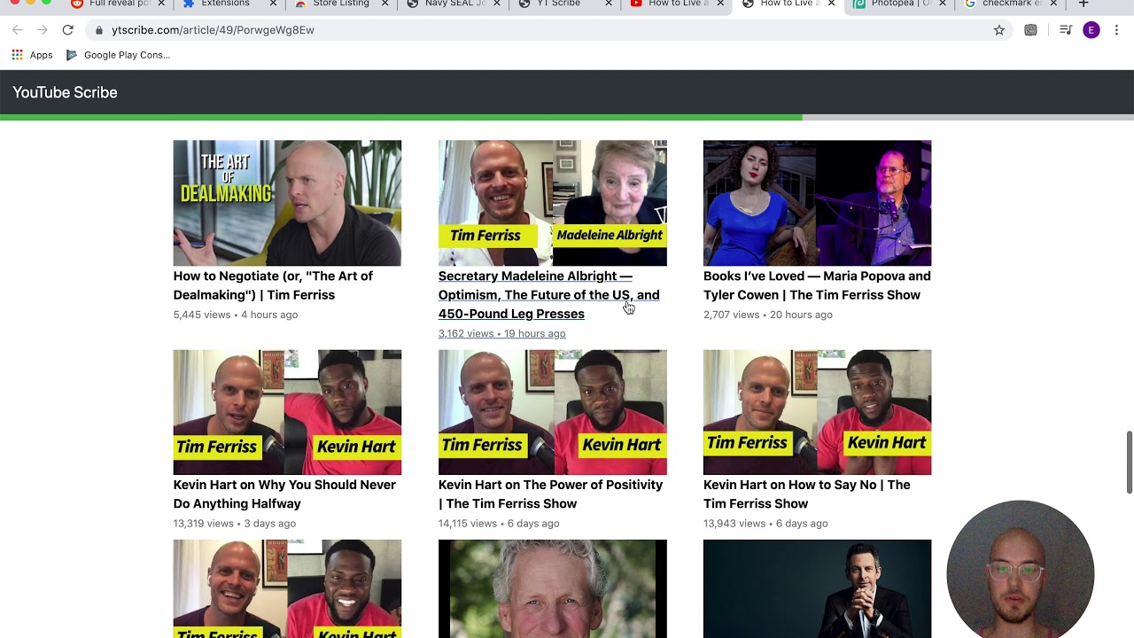 YT Scribe: Instant Transcripts of YouTube Videos