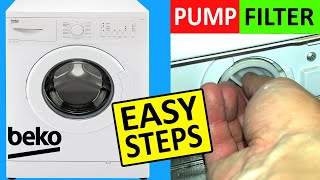 How to remove and clean filter on Beko Washing Machine & keep it Hygienically Fresh