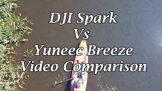 Video Comparison of DJI Spark vs Yuneec Breeze