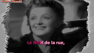 Karaoké - Edith Piaf - Le Noël de la rue