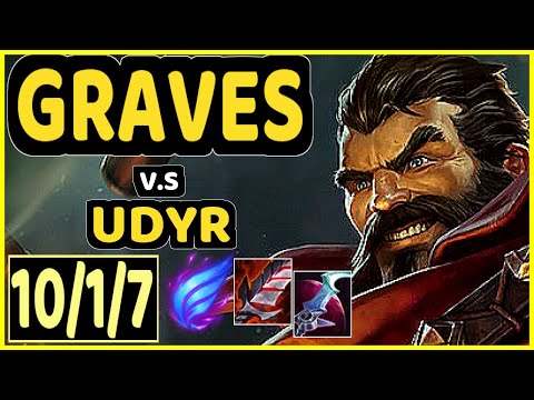KADIR (GRAVES) vs UDYR - 10/1/7 KDA JUNGLE GAMEPLAY - EUW Ranked MASTER