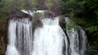 A waterfall in Martin Brod, Una National Park, Bosnia and Herzegovina