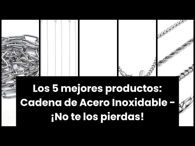 Vídeo relacionado con Cadenas de acero inoxidable, eslabones de seguridad de acero inoxidable de 3 mm x 5 metros, eslabones de cadena resistentes, cadenas de metal galvanizado para puertas de valla al aire libre