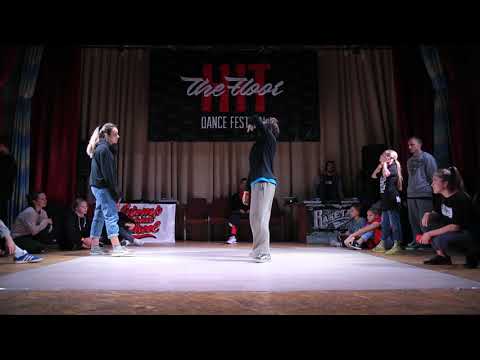 Hit The Floor vol.4 hip-hop beginners 1/4 Mavi (win) vs Melison