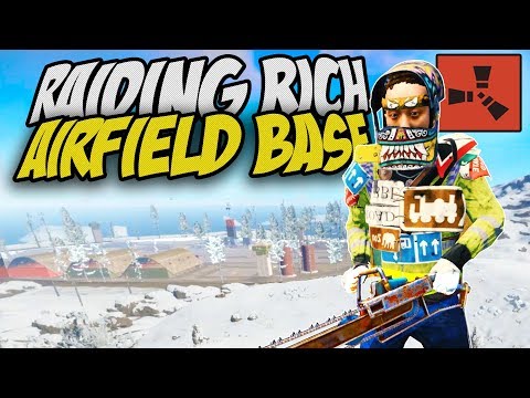 RAIDING RICH COMPONENTS AIRFIELD BASE! - Rust Solo Survival Gameplay
