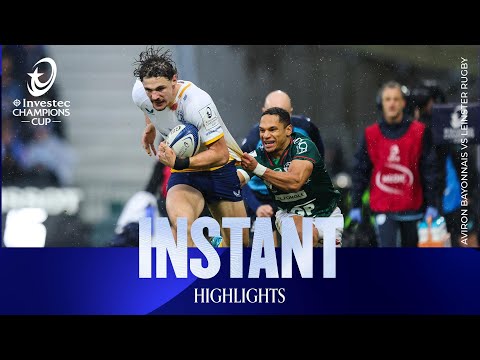 Huge battle! | Aviron Bayonnais v Leinster Rugby | Investec Champions Cup Instant Highlights