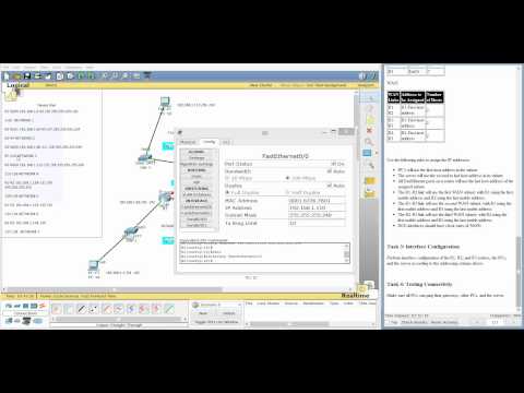 Packet tracer labs CCNA 1 Chapter 10.7.1 Network Planning and Interface Configuration