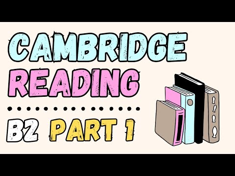 Cambridge exams | B2 Reading Part 1 | Exam Practice and Vocabulary