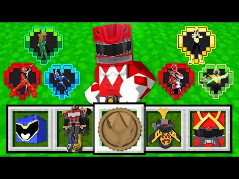 I got the POWER RANGERS HEARTS in Minecraft!