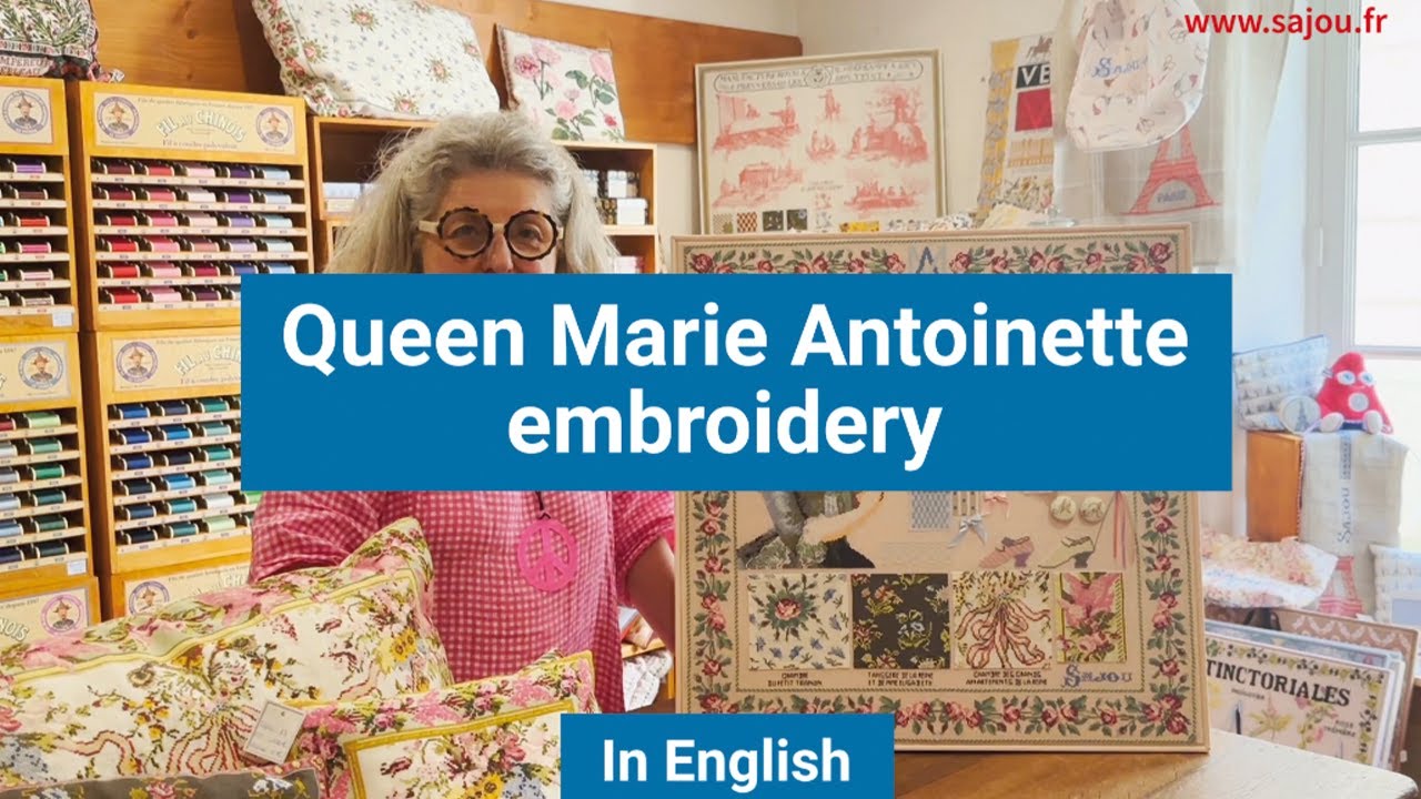 Watch the video on YouTube – Marie Antoinette embroidery