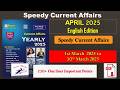 Speedy Current Affairs April 2025 In English Speedy Current Affairs APRIL 2025