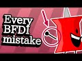 Every BFDI Mistake BFDI 1 25