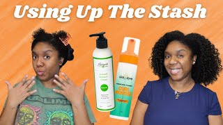 Using Up The Stash | NLS Avocado Moisture Cream + Bask & Bloom Hydrating Mousse