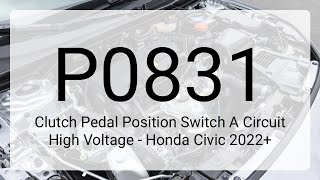 dtc p0831 quickly Fix