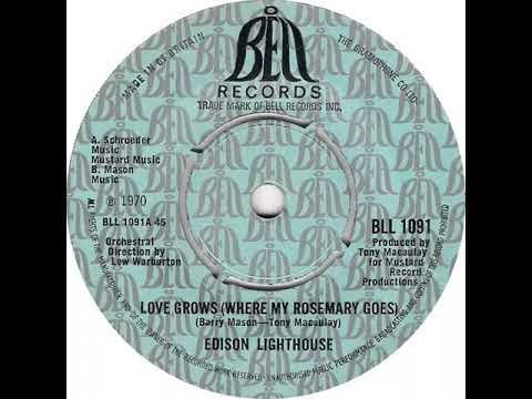 UK New Entry 1970 (17) Edison Lighthouse - Love Grows (Where My Rosemary Goes)