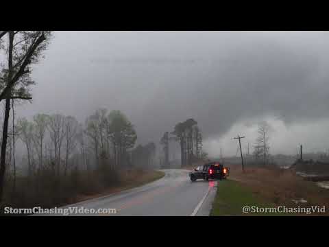 Large Wedge Tornado And Storm Damage, Morvin AL - 3/17/2021