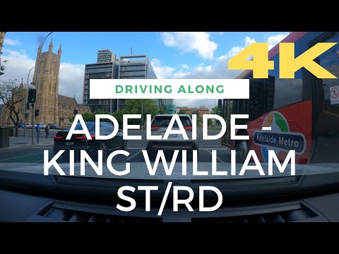 [4K] DRIVING ALONG ADELAIDE - KING WILLIAM STREET,KING WILLIAM ROAD, VICTORIA AVENUE AND CROSS ROADS