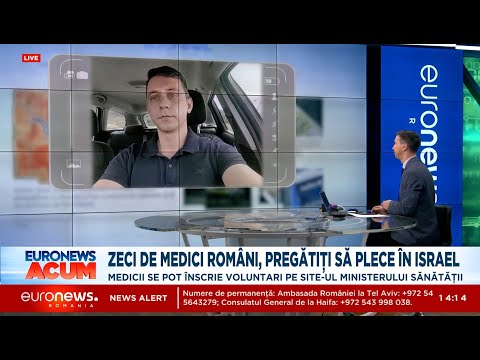 Medic român, pregătit să ajute victimele războiului din Israel