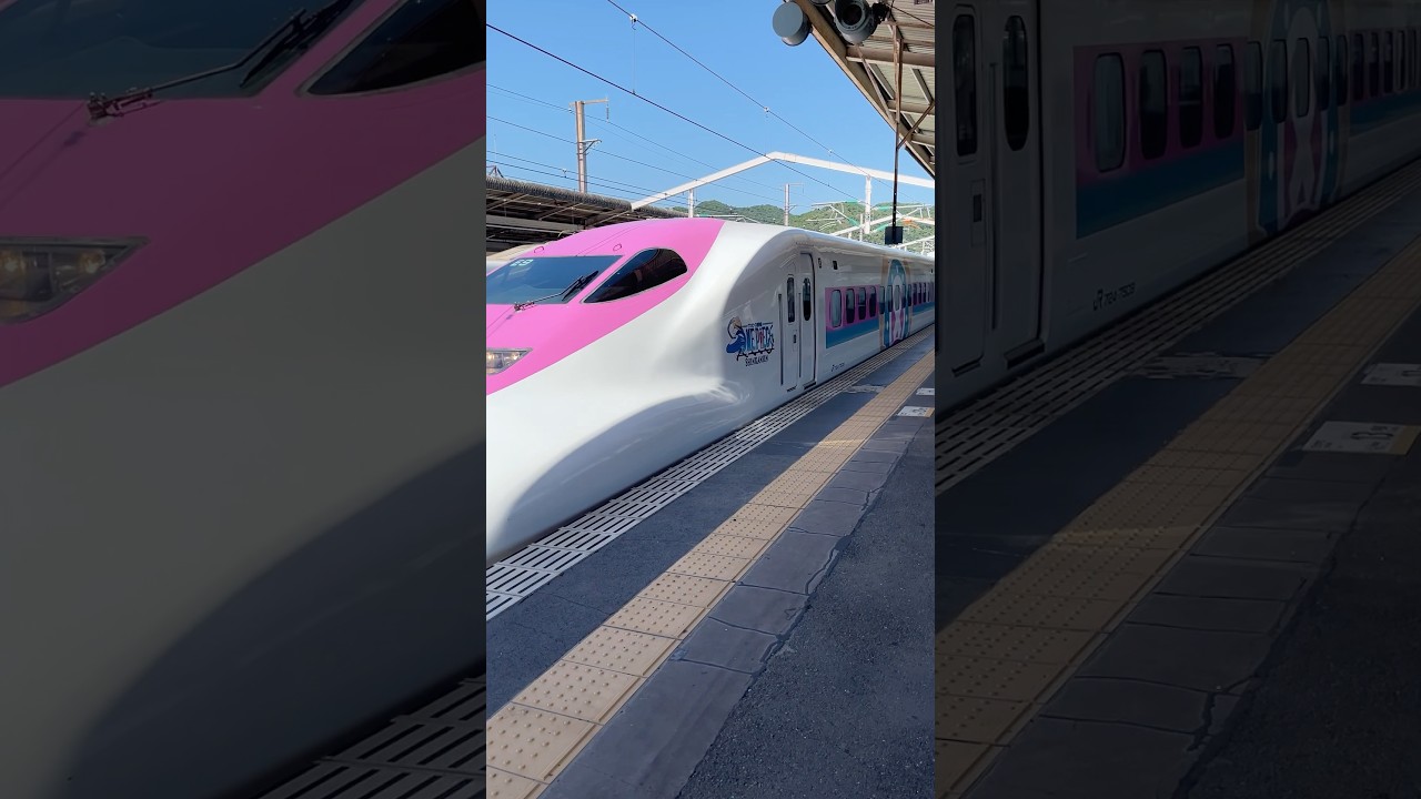 ワンピース新幹線　山陽新幹線区間で運行　#ちゃけ #おでかけ
