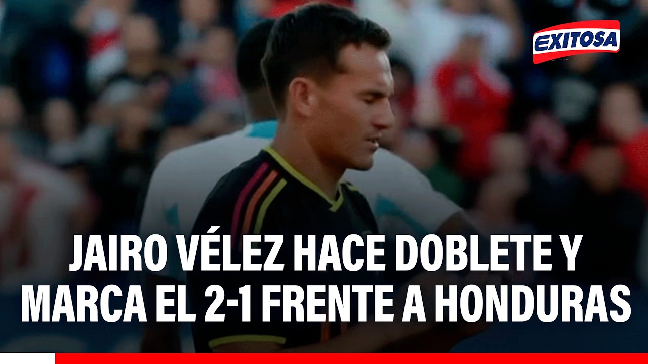 🔴🔵 Jairo Vélez hace doblete y marca el 2-1 frente a Honduras en el minuto 57'