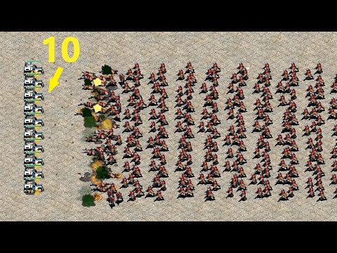 This Is Sparta - Red Alert 2 EDITION 1000 Spartans vs 10 Flak Tracks